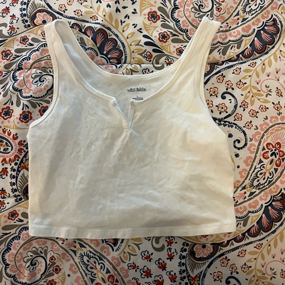 wild fable crop top in white - Picture 1 of 1
